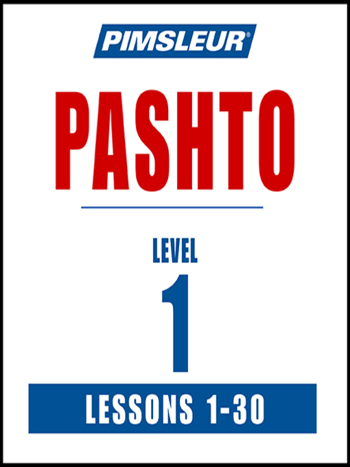 Title details for Pimsleur Pashto Level 1 by Pimsleur - Available